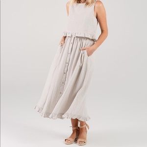 NWT Rylee + Cru Oceanside linen skirt